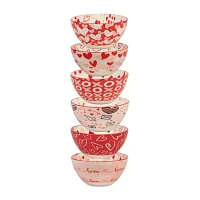 Certified International Valentine's Day 6-pc. Porcelain Cereal Bowl