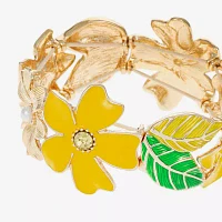 Liz Claiborne Flower Stretch Bracelet