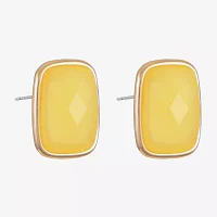 Liz Claiborne 25mm Rectangular Stud Earrings