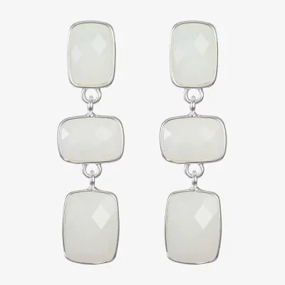 Liz Claiborne Rectangular Drop Earrings