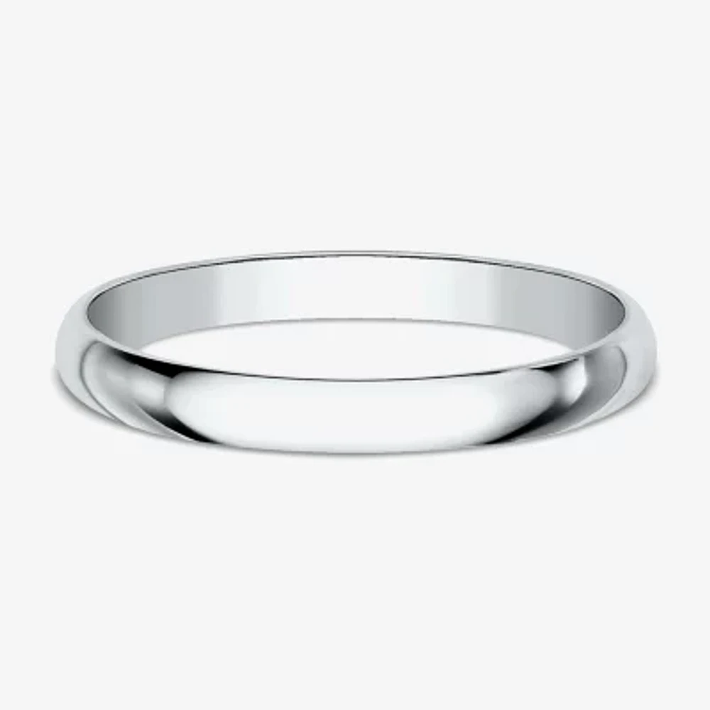 2MM 10K White Gold Wedding Band