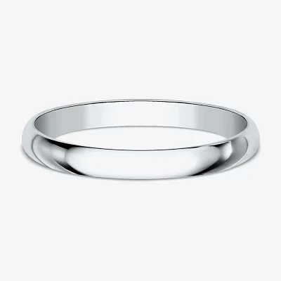 2MM 10K White Gold Wedding Band