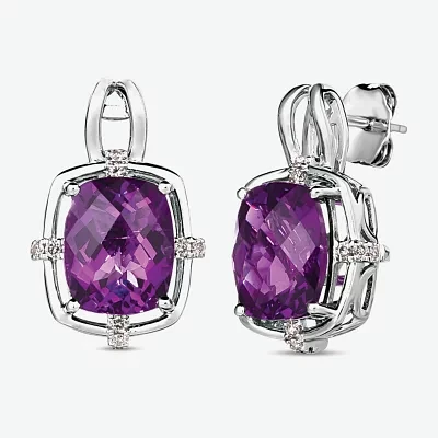 Le Vian® Grand Sample Sale™ Earrings featuring 5 1/5 CT. Dark Amethyst 1/5 CT. Nude Diamonds™ set in 14K Vanilla Gold®