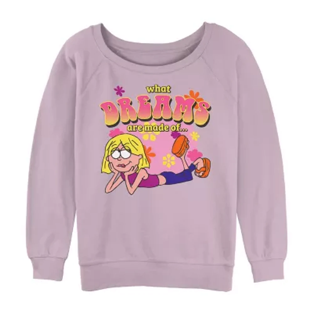 Juniors Lizzie Mcguire What Dreams Are Made Of Sweatshirt Womens Crew Neck Short Sleeve