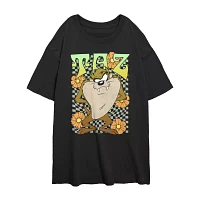 Juniors Looney Tunes Taz Tee Womens Crew Neck Short Sleeve Graphic T-Shirt