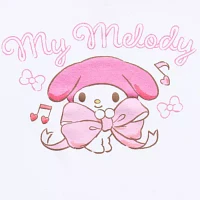 My Melody Ringer Tank Womens Juniors Round Neck Sleeveless Hello Kitty Top