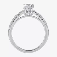 G / I1) Womens CT. T.W. Lab Grown White Diamond 14K Gold Round Engagement Ring