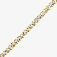 (I2,I) 1/4 CT. T.W. Lab Grown White Diamond 14K Gold Over Silver 8 Inch Tennis Bracelet