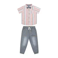 Little Lad Toddler Boys 2-pc. Pant Set
