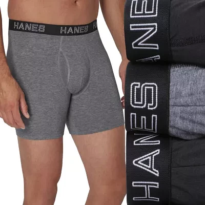 Hanes Ultimate Comfort Flex Fit Total Support Pouch Big Mens 3 Pack Boxer Briefs