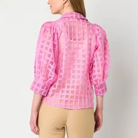 52seven Womens Long Sleeve Blouse