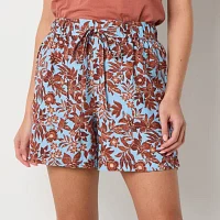 a.n.a Womens High Rise 5" Pull-On Short