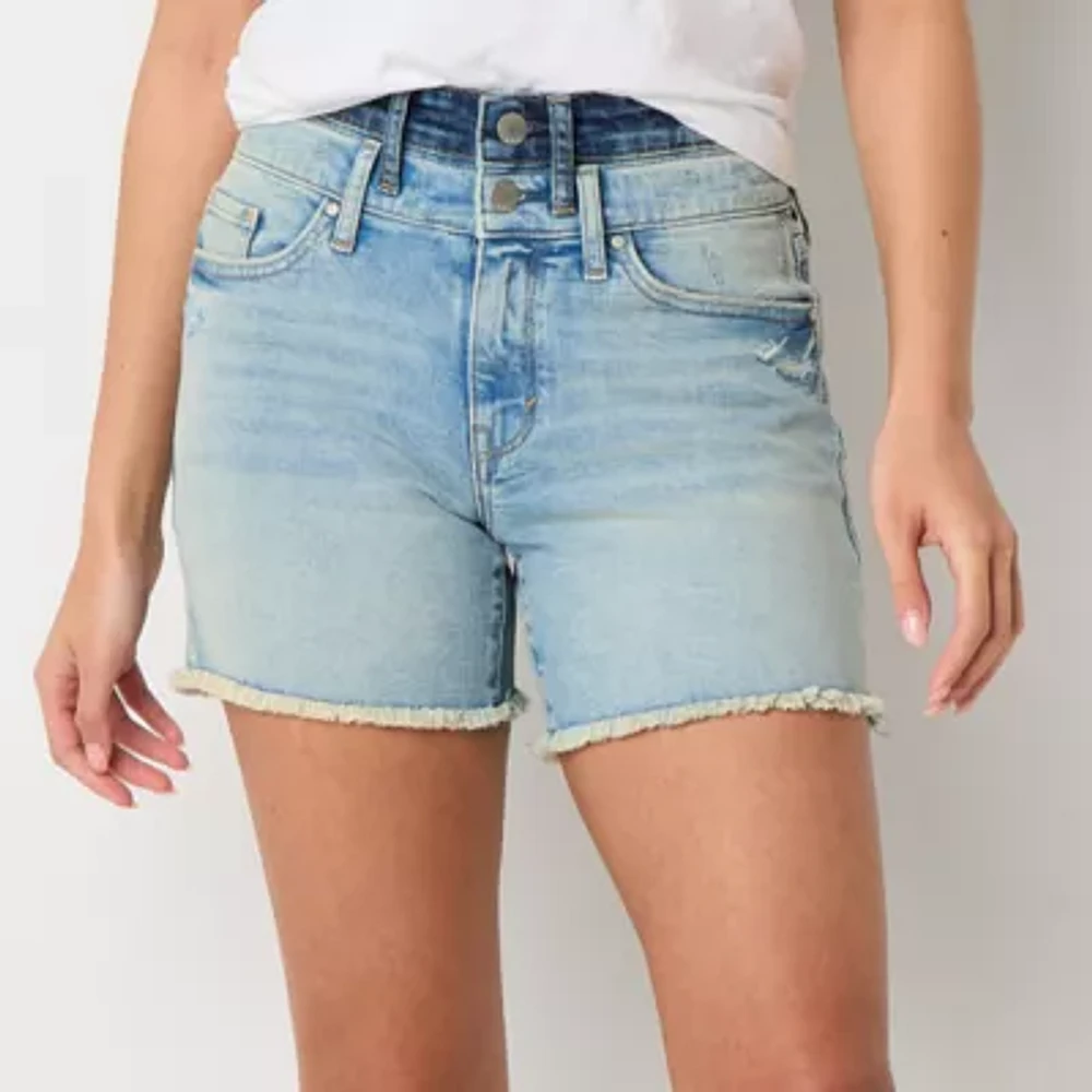a.n.a Womens High Rise 5" Denim Short