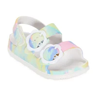 Okie Dokie Tie Dye Toddler Girls Slide Sandals