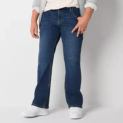 Thereabouts Little & Big Boys Adjustable Waist Stretch Fabric Regular Fit Bootcut Jean
