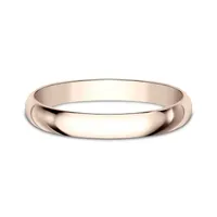 Womens 2.5mm 14K Rose Gold Wedding Band