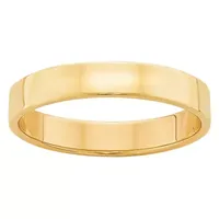 Personalized 4MM 14K Gold Wedding Band