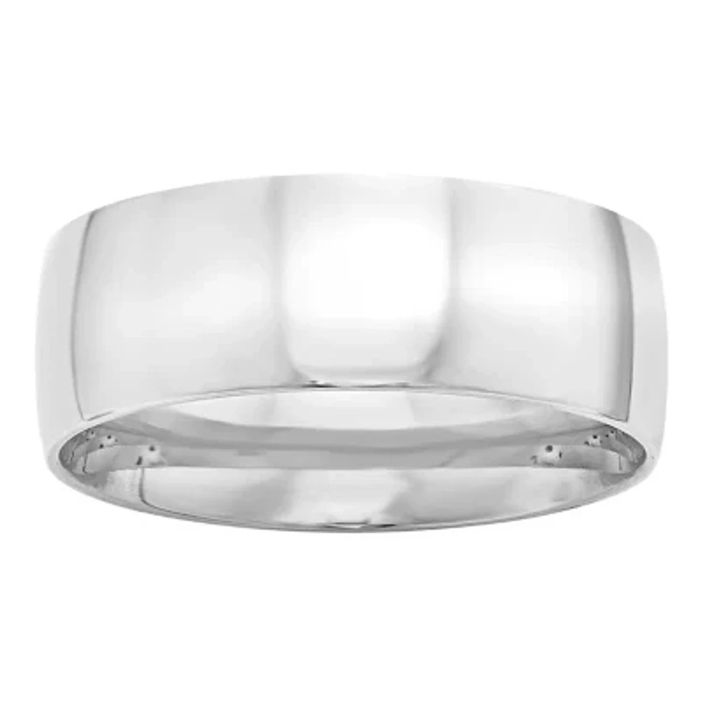 Personalized 8MM 14K Gold Wedding Band