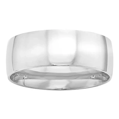 Personalized 8MM 14K Gold Wedding Band