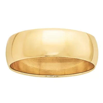 Personalized 7MM 14K Gold Wedding Band