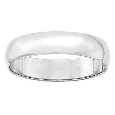Womens 5MM 10K Gold Wedding Band