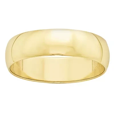 6MM 10K Gold Wedding Band