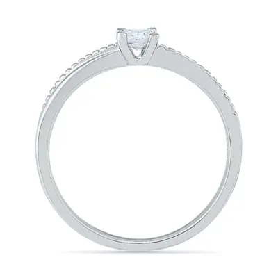 Promise My Love Womens 1/ CT. T.W. Mined White Diamond 10K Gold Ring