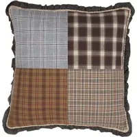 VHC Brands Sheridan Rustic Brown 18x18 Throw Pillow