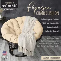 Mozaic Company 48''X48''X4'' Papasan Cushion Patio Seat