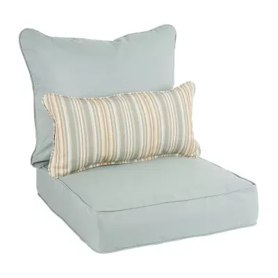 Mozaic Company Deep Seating Pillow And Set Patio Chair Cushion - Canvas Spa