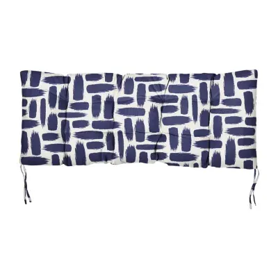 Mozaic Company 60''X19''X3'' Bench Cushion Tufted Patio Seat Cushion - Baja Nautical