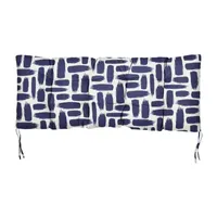 Mozaic Company 60''X19''X3'' Bench Cushion Tufted Patio Seat Cushion - Baja Nautical