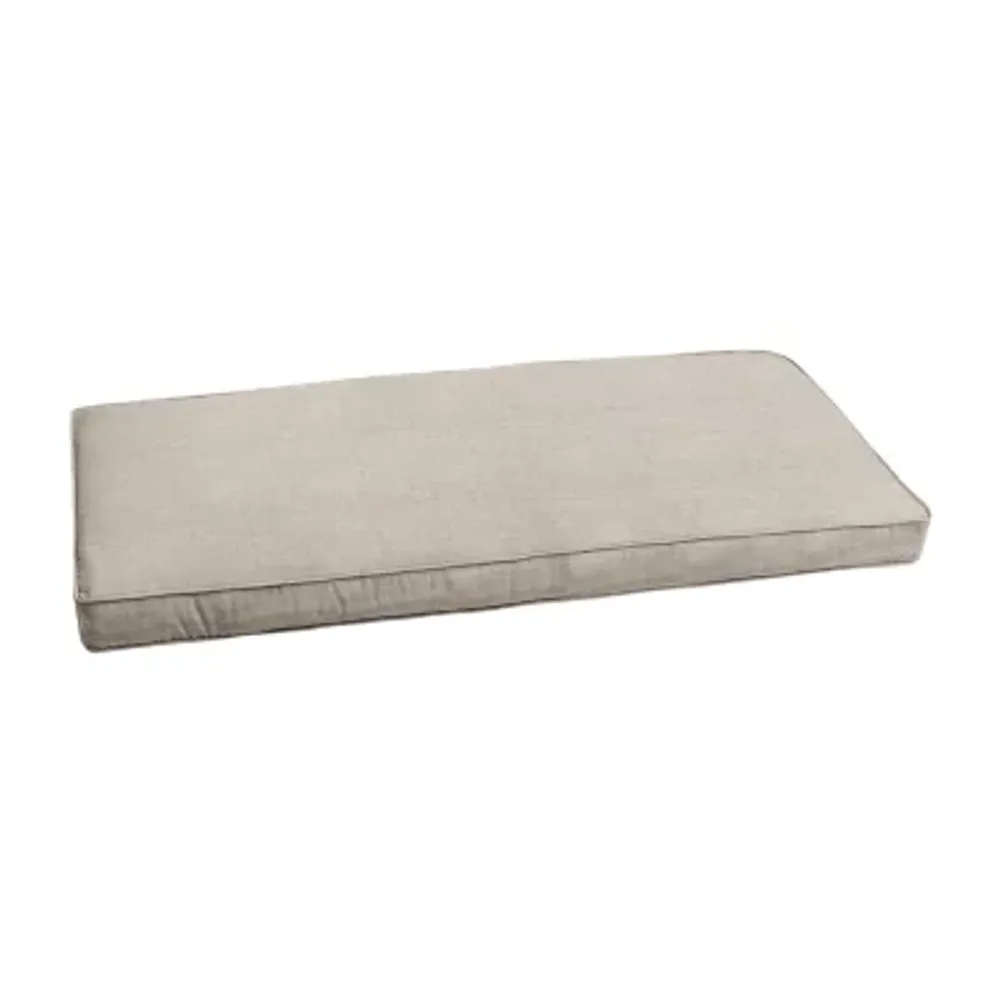 Mozaic Company 60''X19''X3'' Bench Corded Patio Seat Cushion - Cast Silver