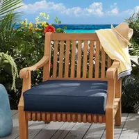 Mozaic Company Sunbrella Spectrum Indigo Seat Cushion Bristol (Set of 2)