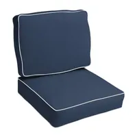 Mozaic Company Sunbrella Spectrum Indigo Seat Cushion Bristol (Set of 2)