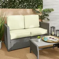 Mozaic Company Deep Seating Loveseat Cushion Set,Corded Patio Seat Cushion