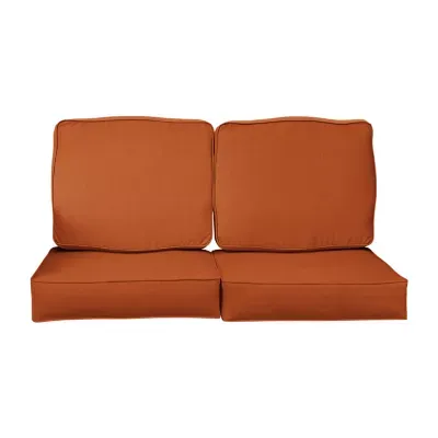 Mozaic Company Deep Seating Loveseat Cushion Set - Corded Patio Seat