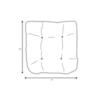 Mozaic Company Tufted U-Shaped Solid Seat Cushion