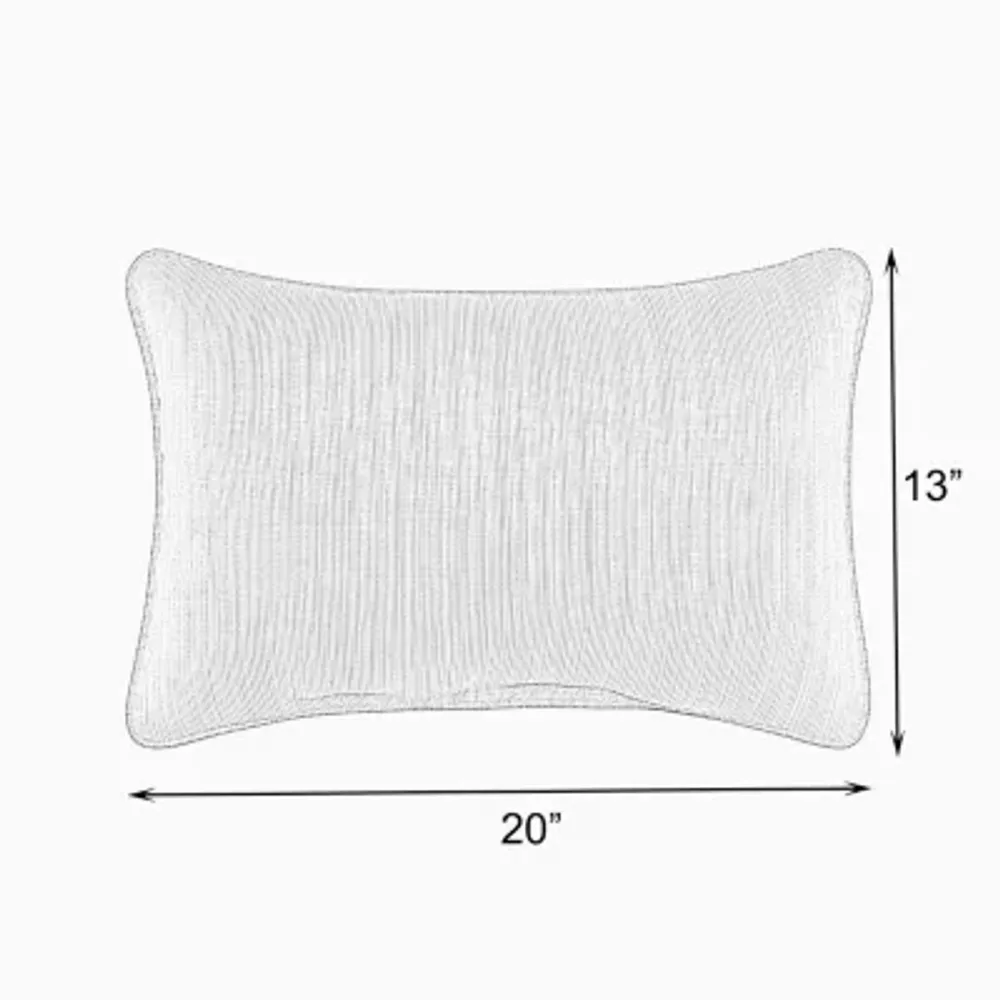 Mozaic Company Lumbar Single Large Flange (Set Of 2) Rectangular Outdoor Pillow - Gateway Mist