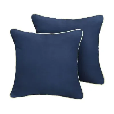 Mozaic Company Corded (Set Of 2) Outdoor Pillow - 18'' Square