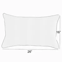 Mozaic Company Sunbrella Canvas Lumbar Pillow Corded (Set of 2)