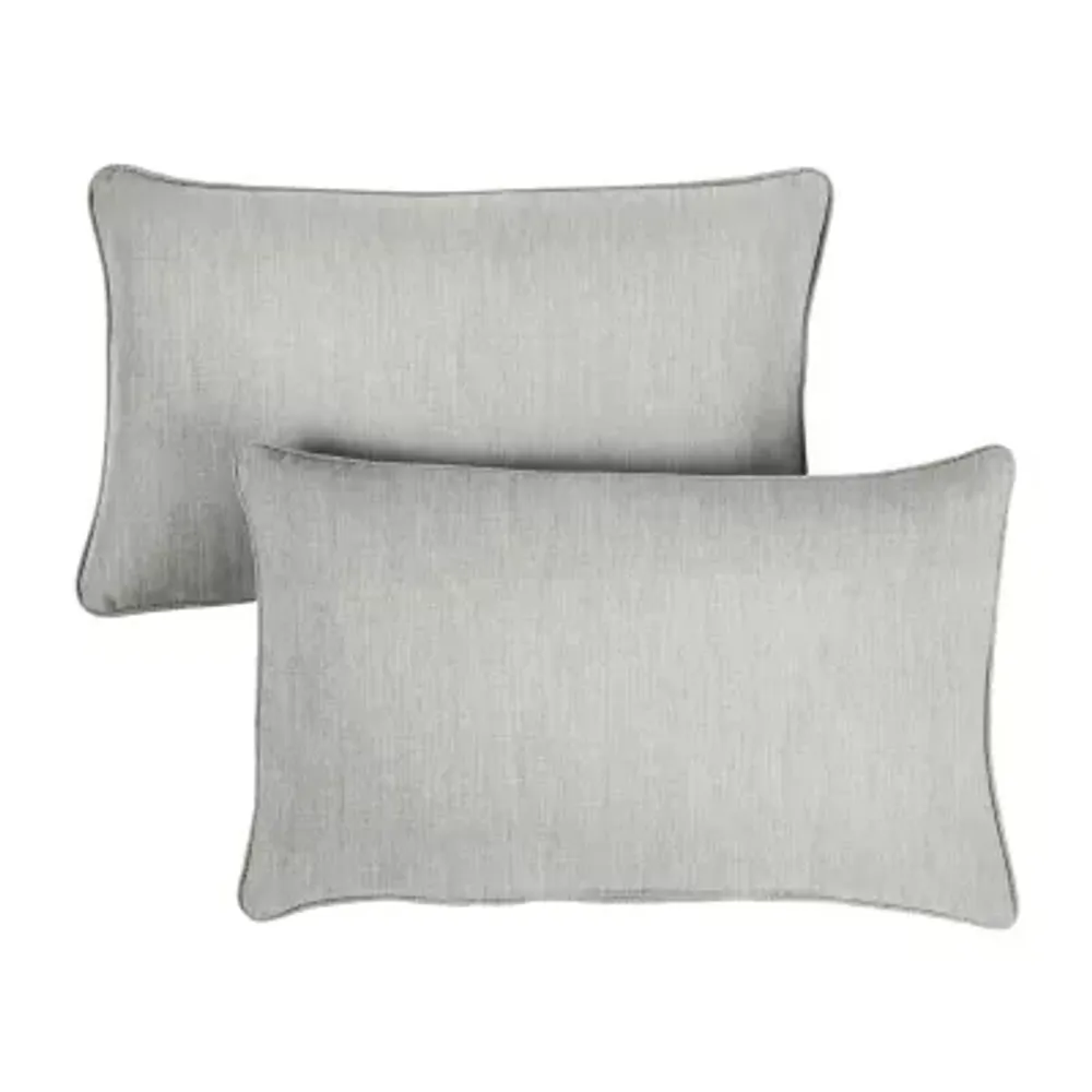 Mozaic Company Sunbrella Canvas Lumbar Pillow Corded (Set of 2)