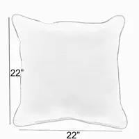 Mozaic Company Sunbrella Canvas Natural Pillow Double Flange (Set of 2)