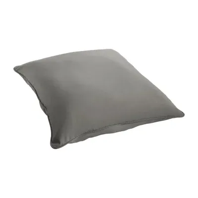 Mozaic Company 26''X26'' Floor Corded Square Outdoor Pillow - Canvas Charcoal