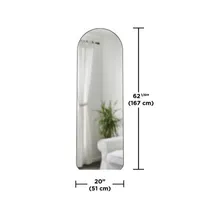 Umbra 20x62 Hubba Arched Leaning Wall Mount Leaner Floor Mirror