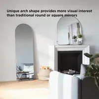 Umbra 20x62 Hubba Arched Leaning Wall Mount Leaner Floor Mirror