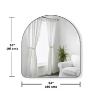 Hubba Arched Wall Mirror - 36" Height