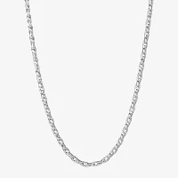 Silver Reflections Pure Silver Over Brass 18 Inch Rope Chain Necklace