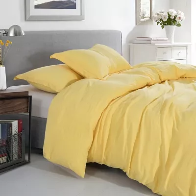 Sweet Home Collection Crinkle 3-pc. Reversible Duvet Cover Set
