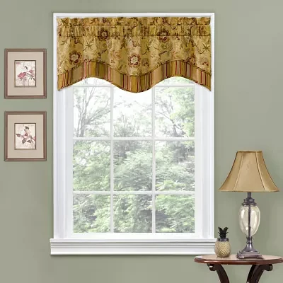 Waverly Navarra Rod Pocket Scallop Valance